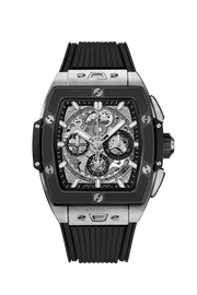 Hublot Spirit Of Big Bang Titanium Ceramic 642.NM.0170.RX - cassa titanio - lunetta ceramica nera - cinturino caucciù nero - quadrante scheletrato